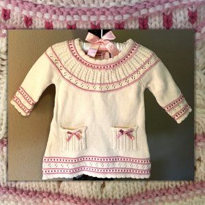 HEIRLOOMS BY POLLY FLINDERS Sweater Dress   0-3M